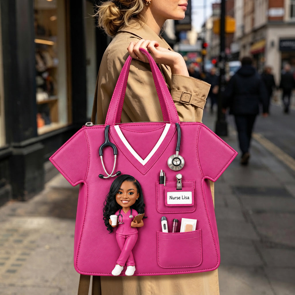 Best Nurse Ever - Personalized Nurse Custom Shape Tote Bag