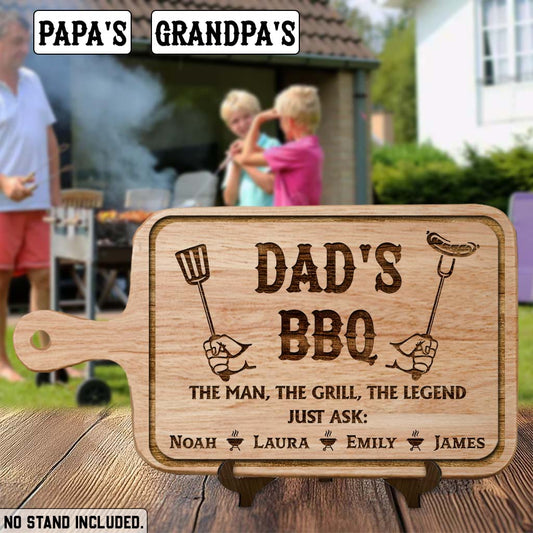 Barbecue de papa - Planche à découper personnalisée pour papa