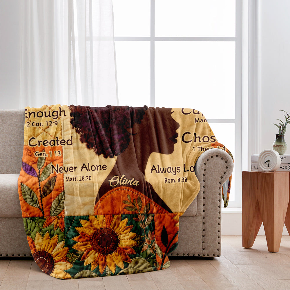 Reine Noire - Couverture afro-américaine personnalisée