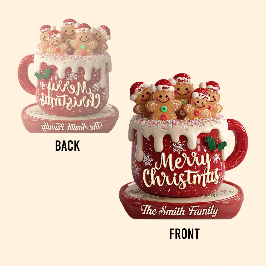 Joyeux Noël - Plaque acrylique personnalisée pour la famille