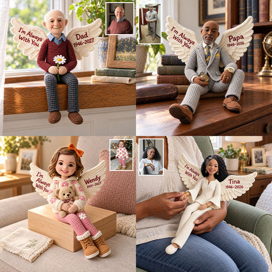 Je suis toujours avec vous - Poupée en peluche personnalisée en mémoire