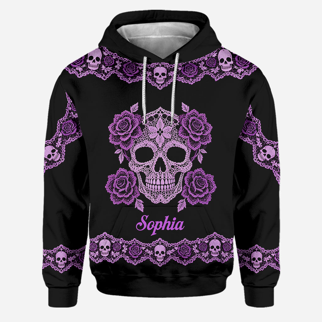 Skull Floral - Sweat à Capuche et Leggings Personnalisés