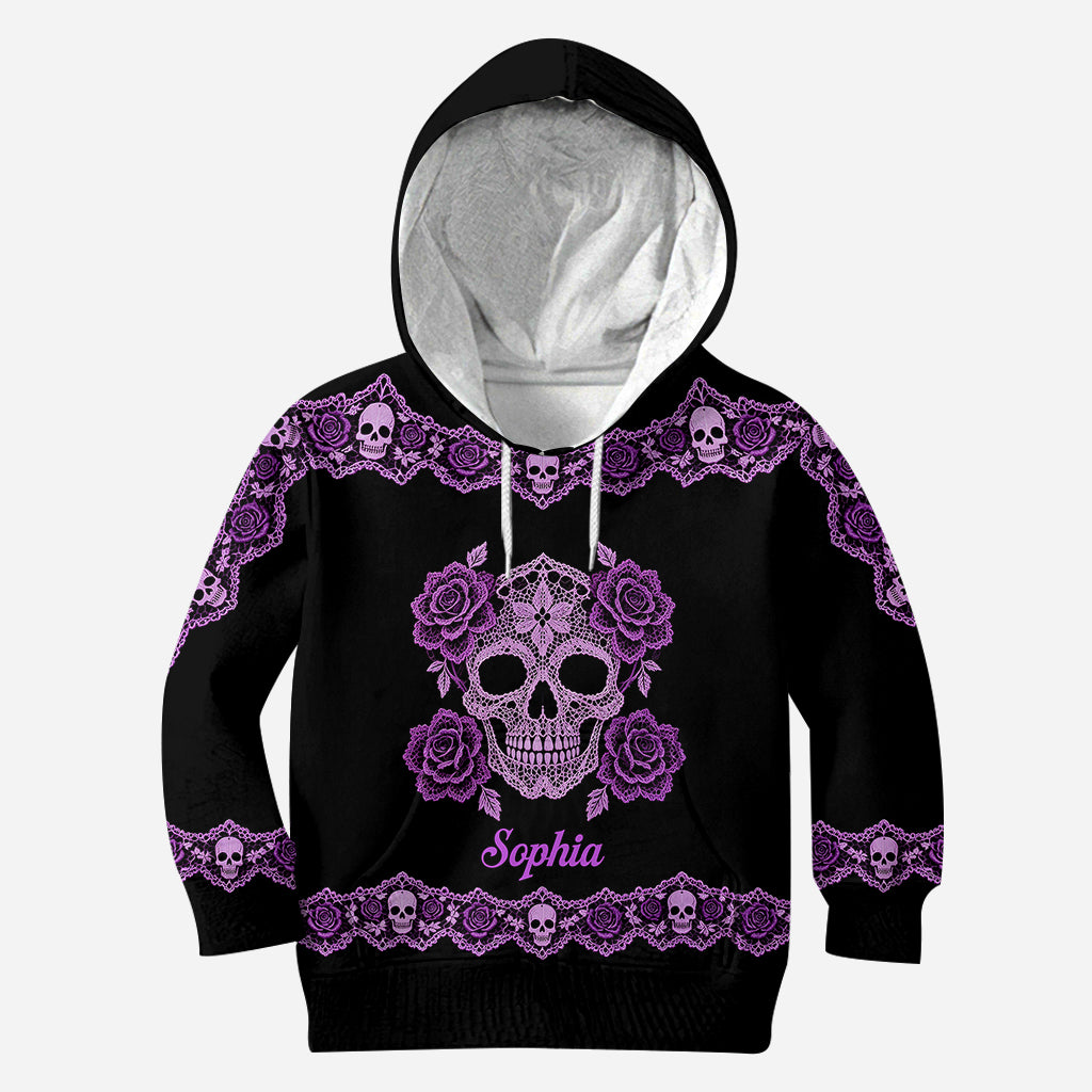 Skull Floral - Sweat à Capuche et Leggings Personnalisés