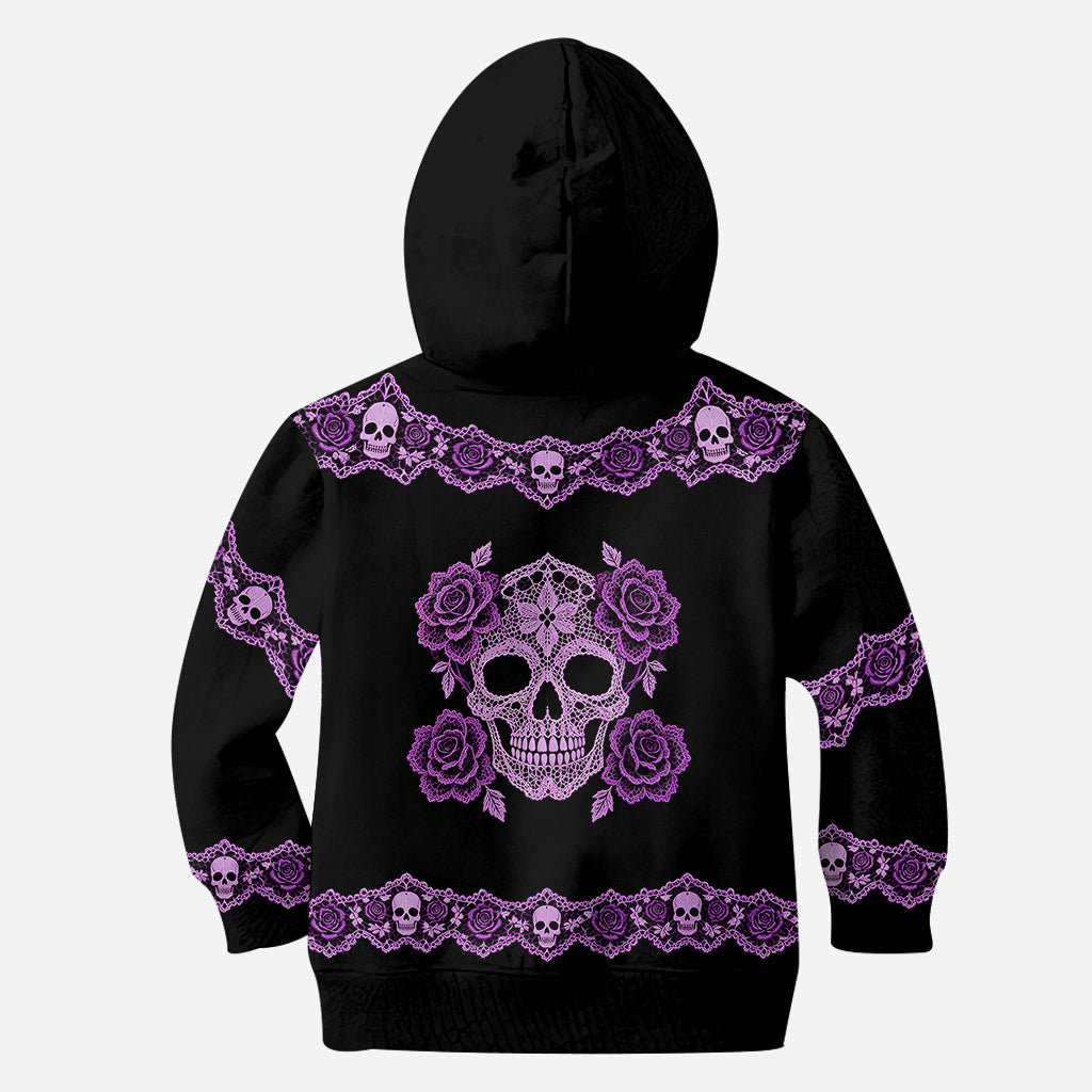Skull Floral - Sweat à Capuche et Leggings Personnalisés