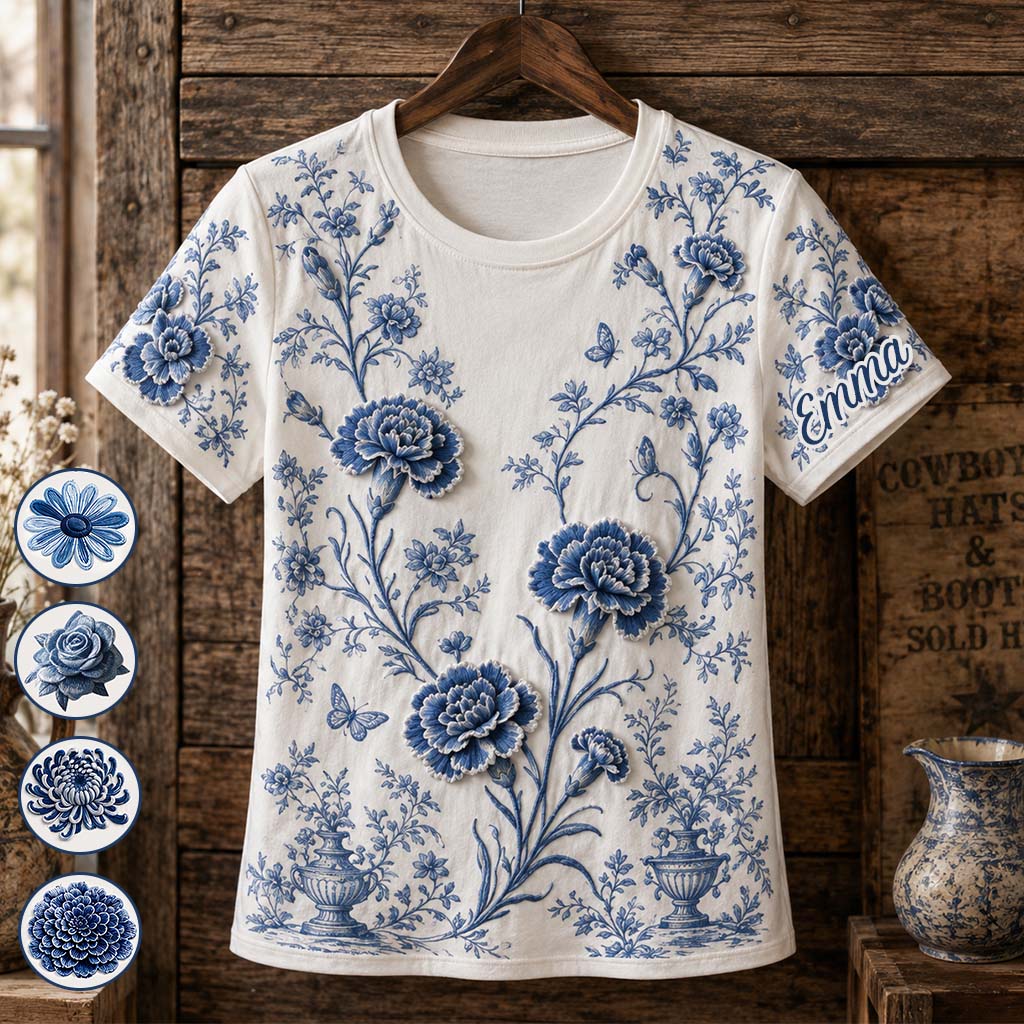 Fleur de Naissance - Chemise Personnalisée Amour de Soi