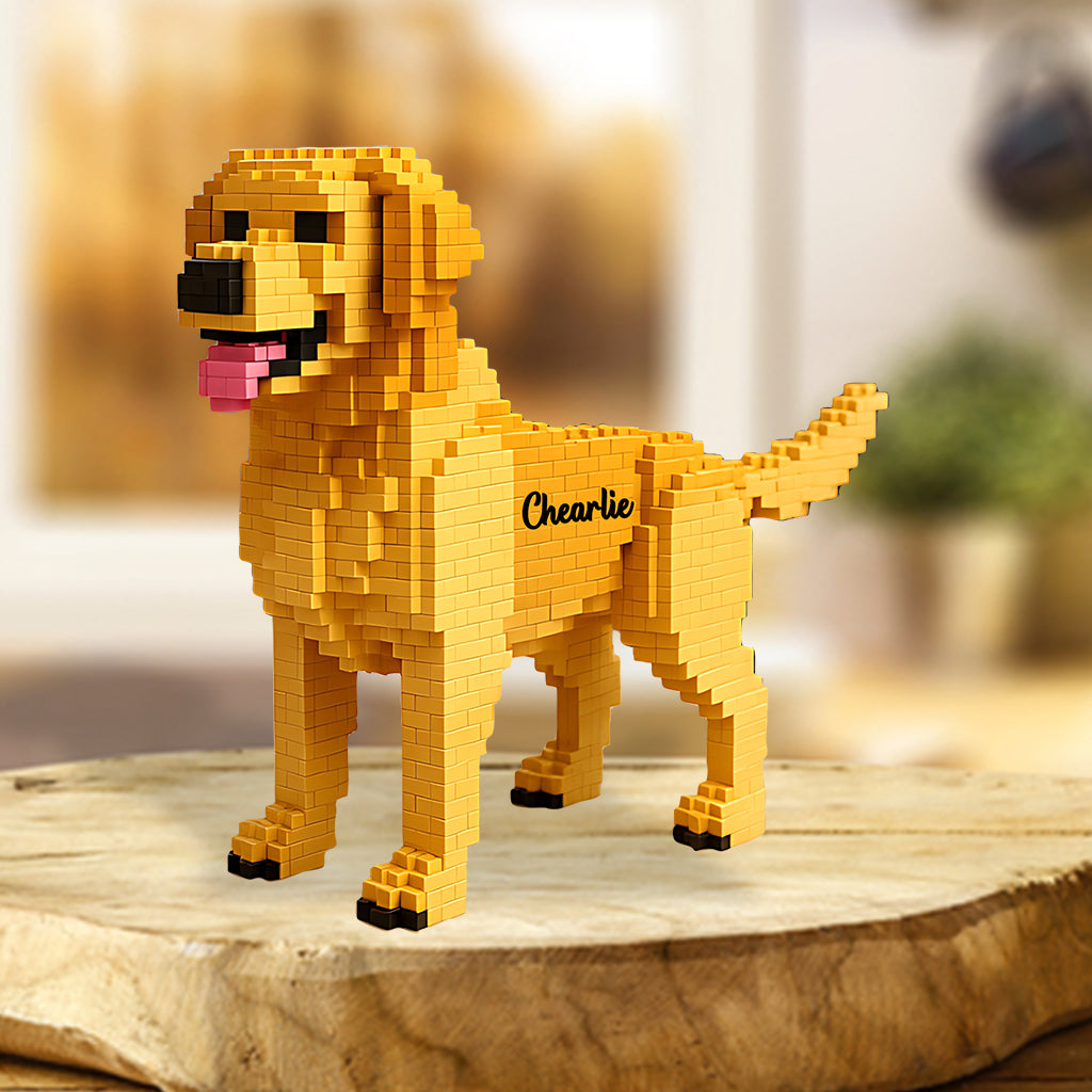 Transformez-le en bloc de construction - Plaque acrylique personnalisée pour chien en forme de pièce unique