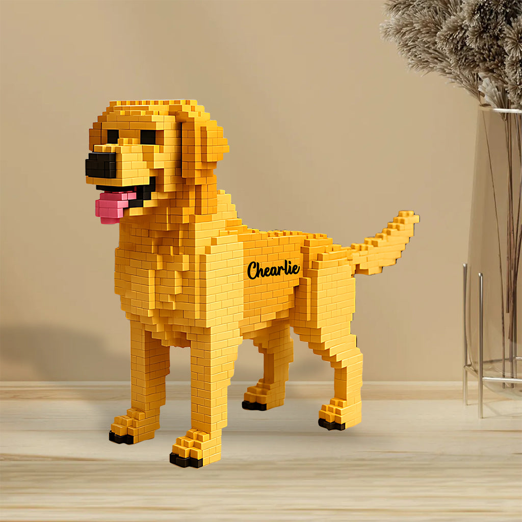 Transformez-le en bloc de construction - Plaque acrylique personnalisée pour chien en forme de pièce unique