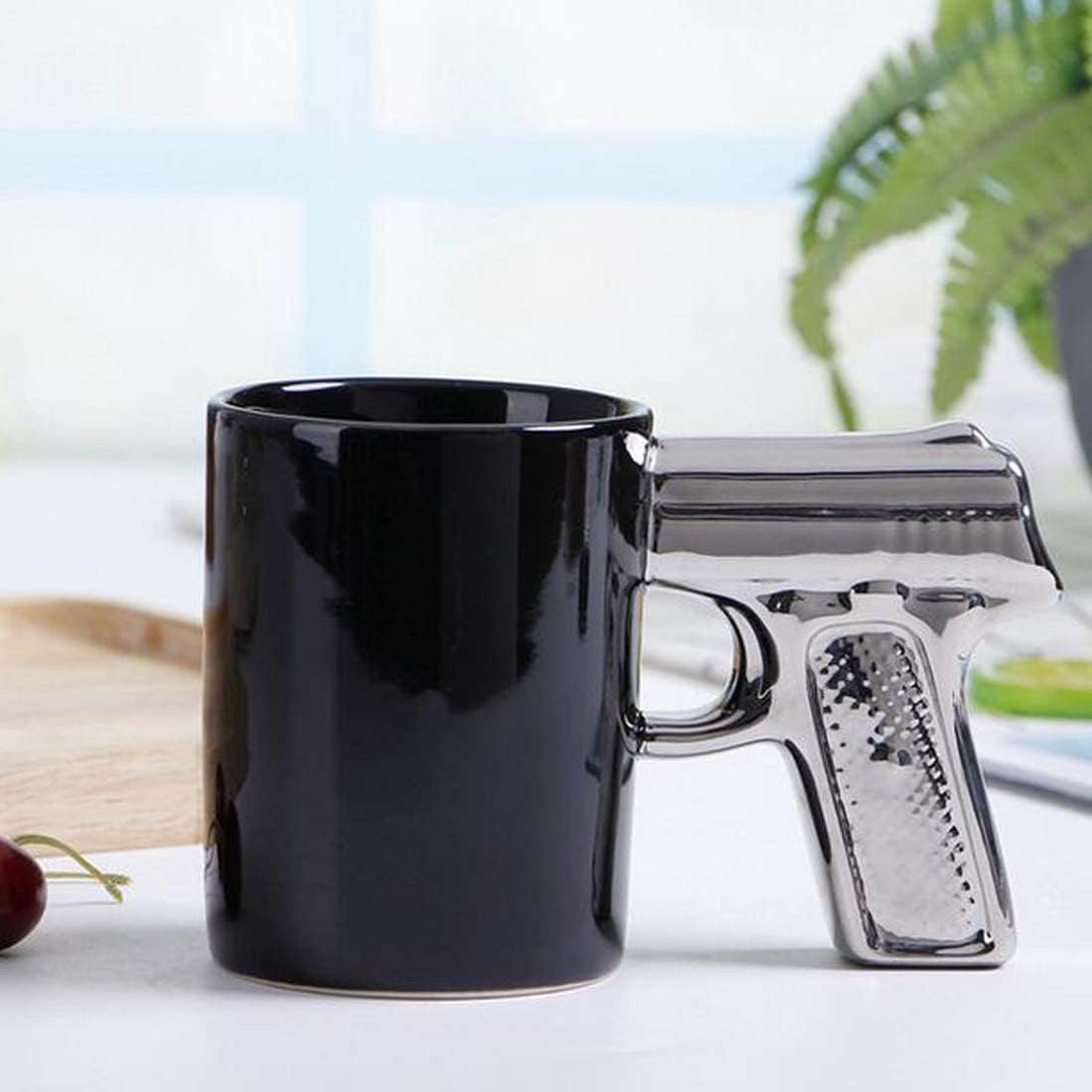 Tasse à café en céramique à motif pistolet