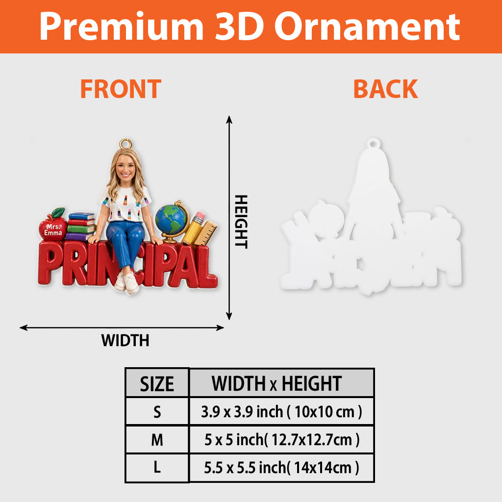 Vie de Professeur - Ornement 3D Personnalisé Premium