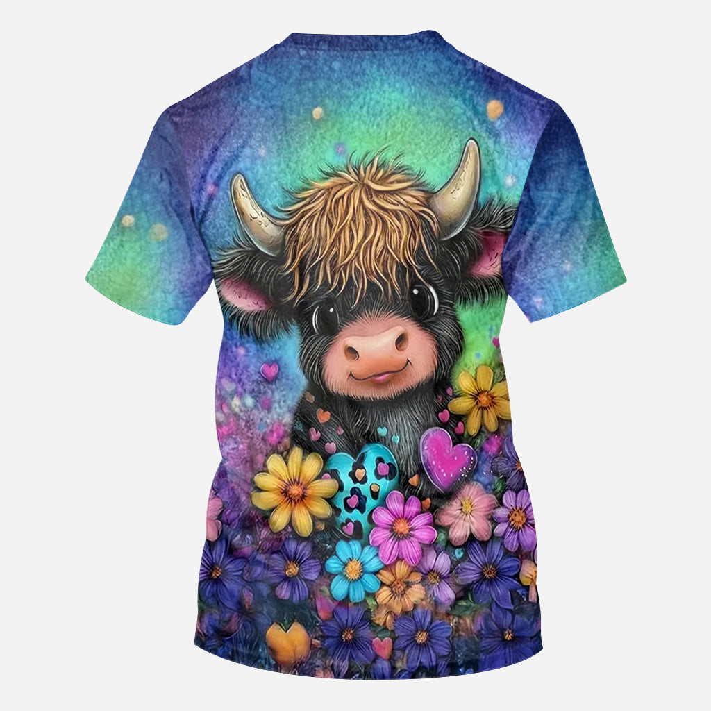 Just A Girl Who Loves Highland Cows - Personalized Highland Cow All Over Shirt