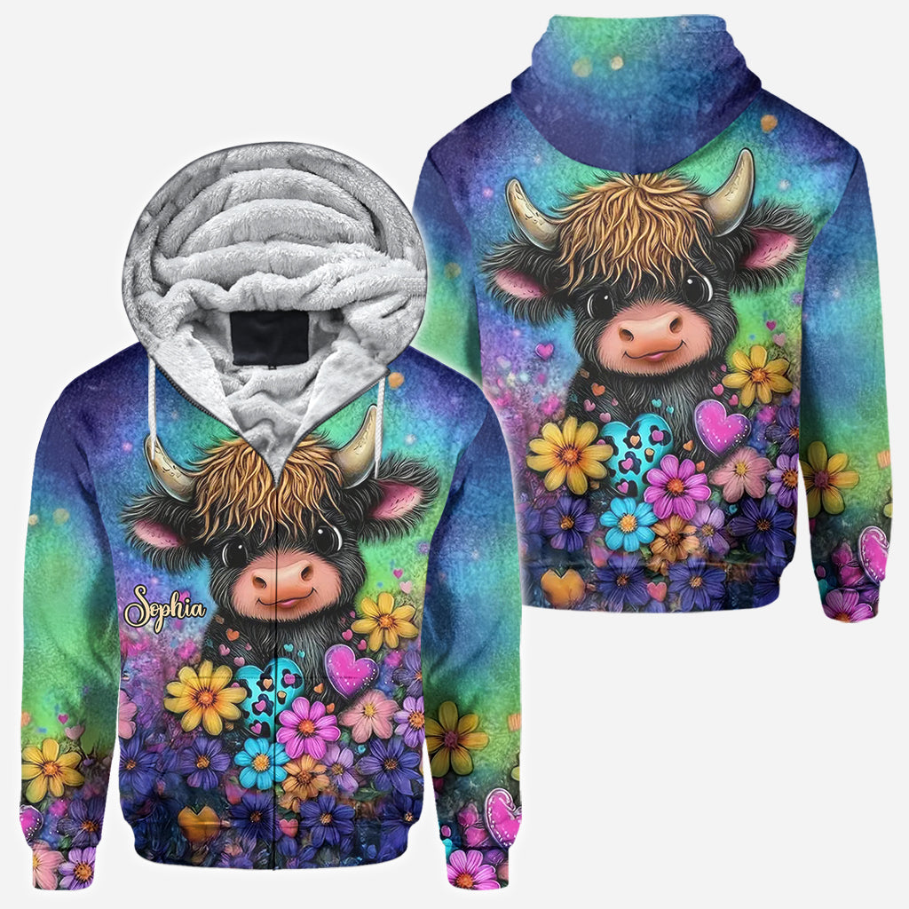 Just A Girl Who Loves Highland Cows - Personalized Highland Cow All Over Shirt