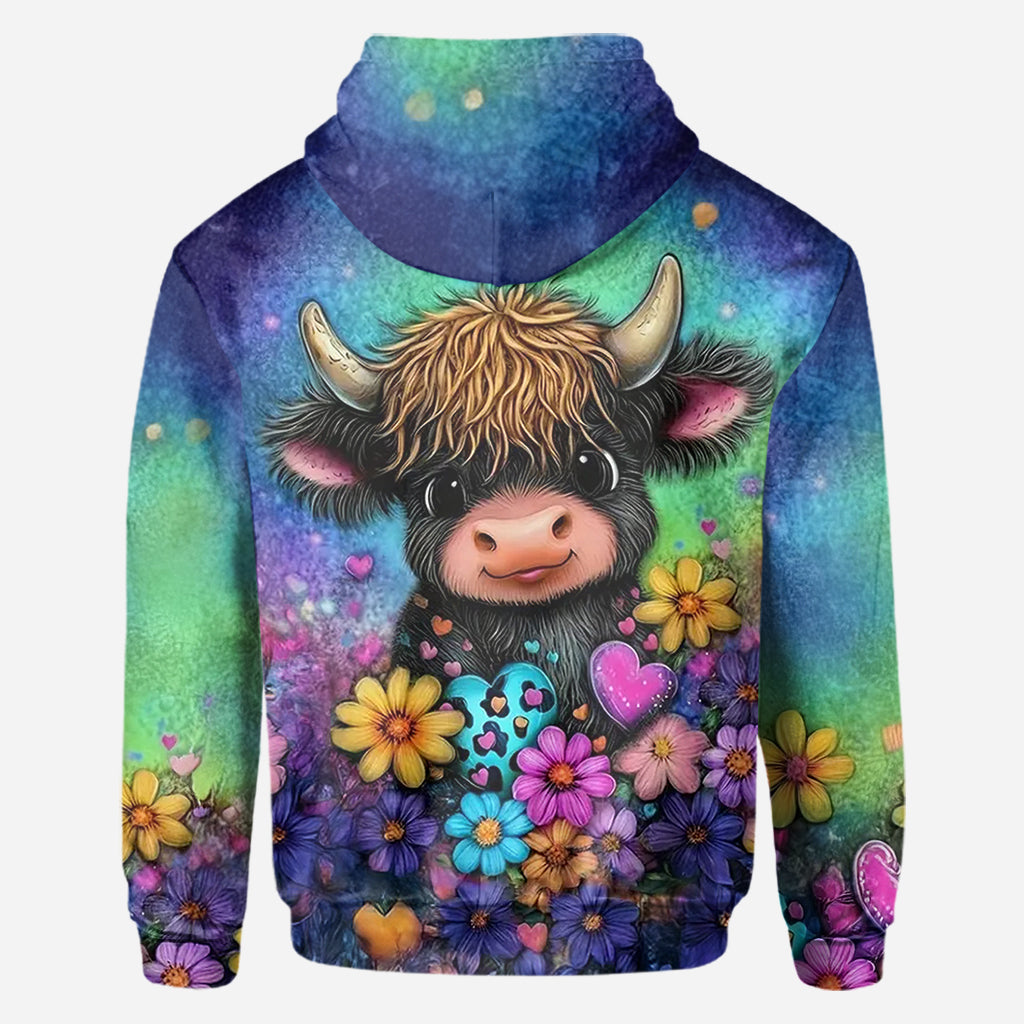 Just A Girl Who Loves Highland Cows - Personalized Highland Cow All Over Shirt
