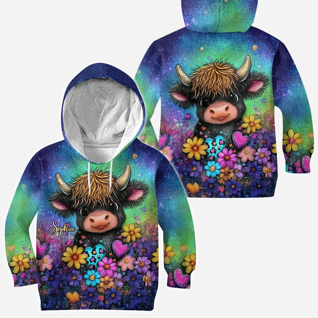 Just A Girl Who Loves Highland Cows - Personalized Highland Cow All Over Shirt