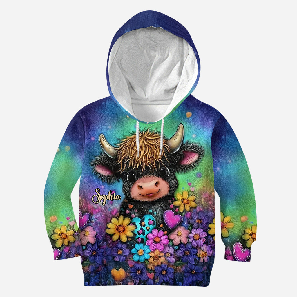 Just A Girl Who Loves Highland Cows - Personalized Highland Cow All Over Shirt