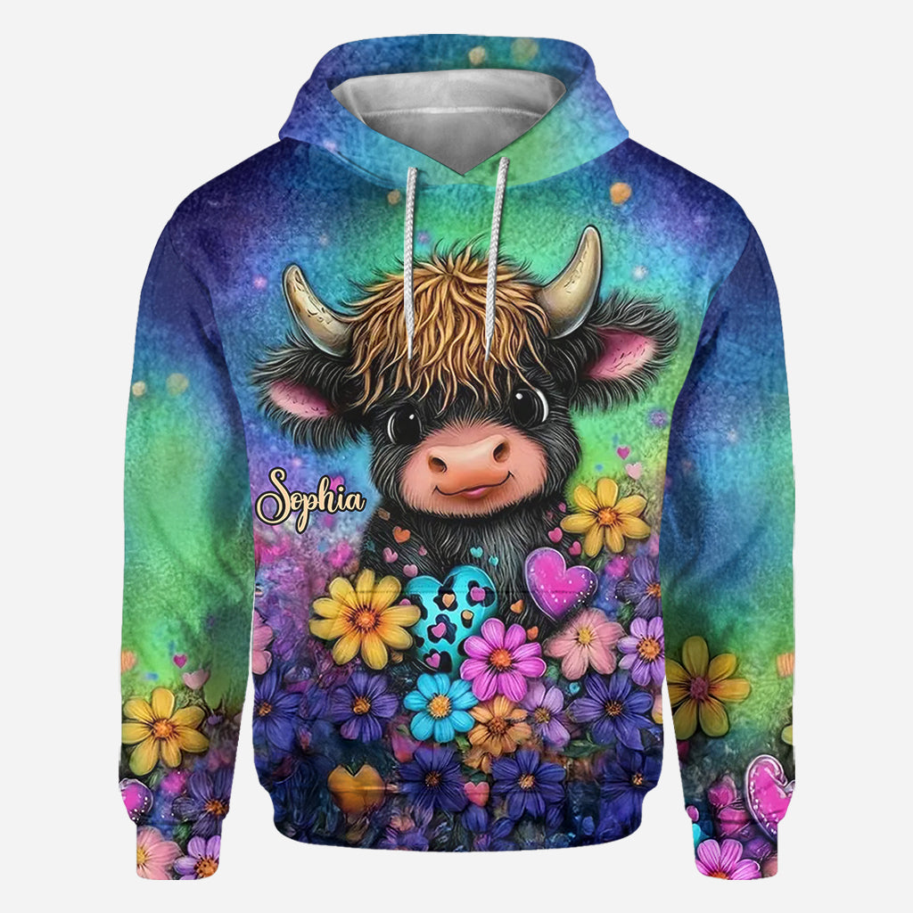 Just A Girl Who Loves Highland Cows - Personalized Highland Cow All Over Shirt