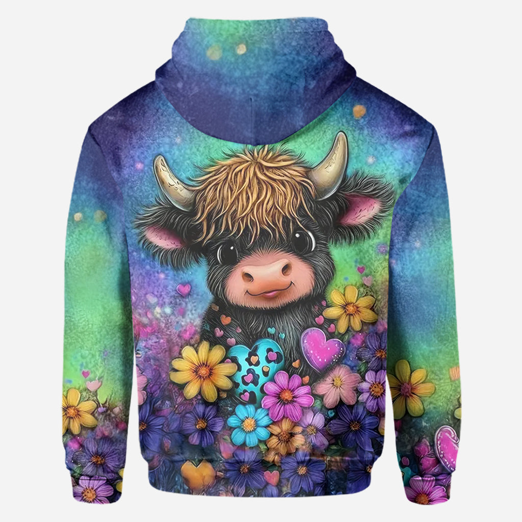 Just A Girl Who Loves Highland Cows - Personalized Highland Cow All Over Shirt