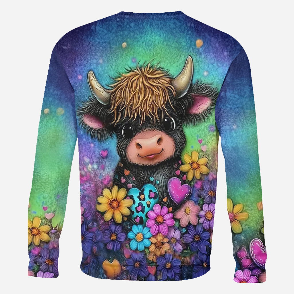 Just A Girl Who Loves Highland Cows - Personalized Highland Cow All Over Shirt