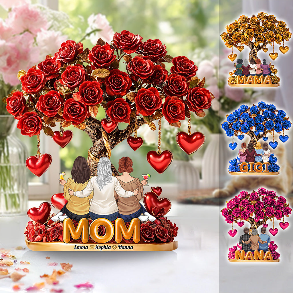 Meilleure maman du monde - Plaque acrylique personnalisée « Mère » en forme de carte de vœux