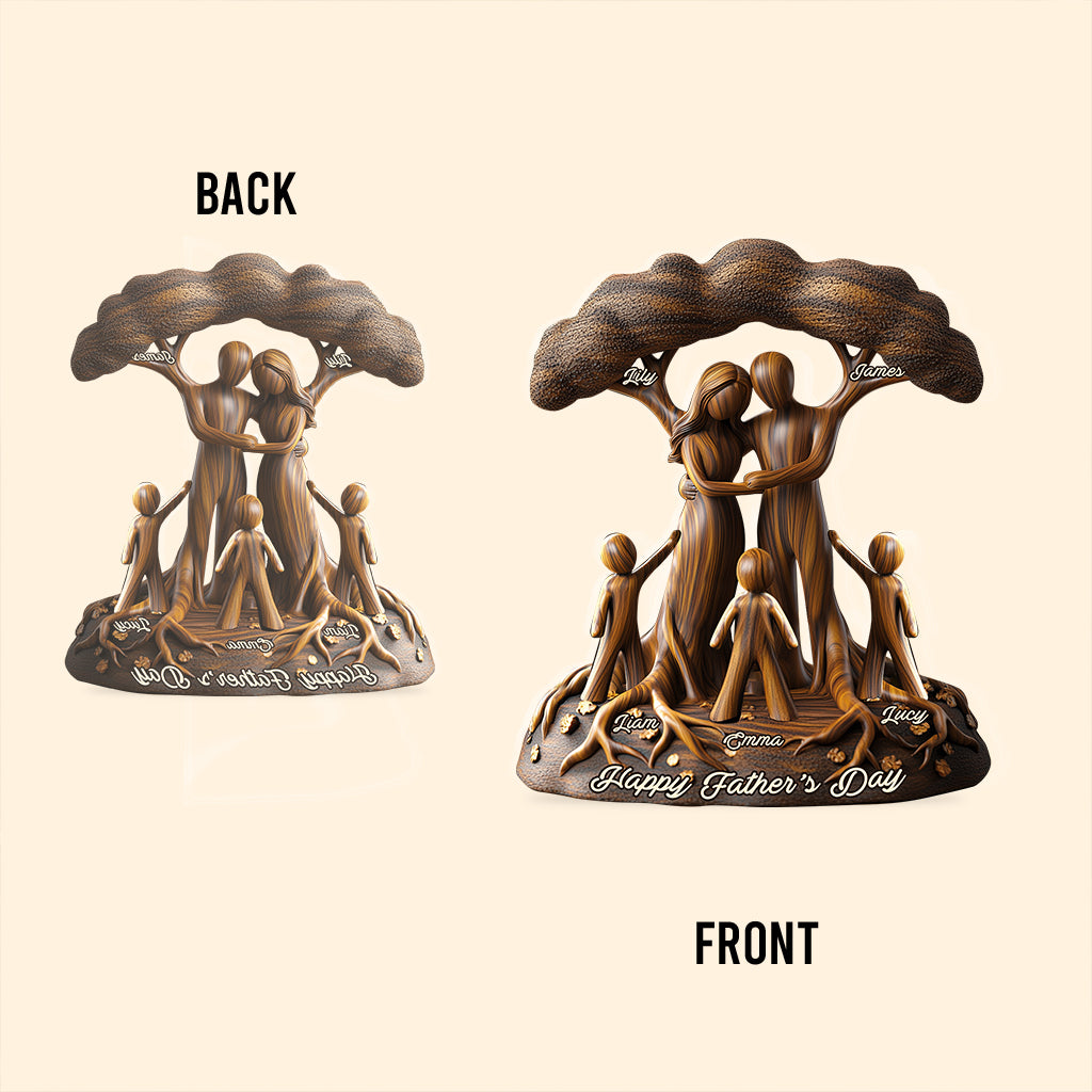 Tu es notre monde - Plaque personnalisée pour papa