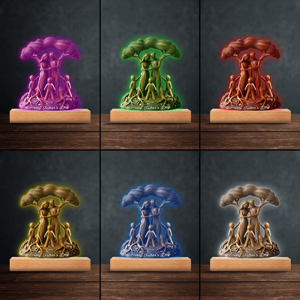 Tu es notre monde - Plaque personnalisée pour papa