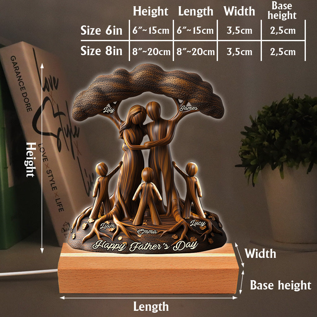 Tu es notre monde - Plaque personnalisée pour papa