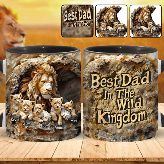 Mug personnalisé Papa Lion - Cadeau pour papa