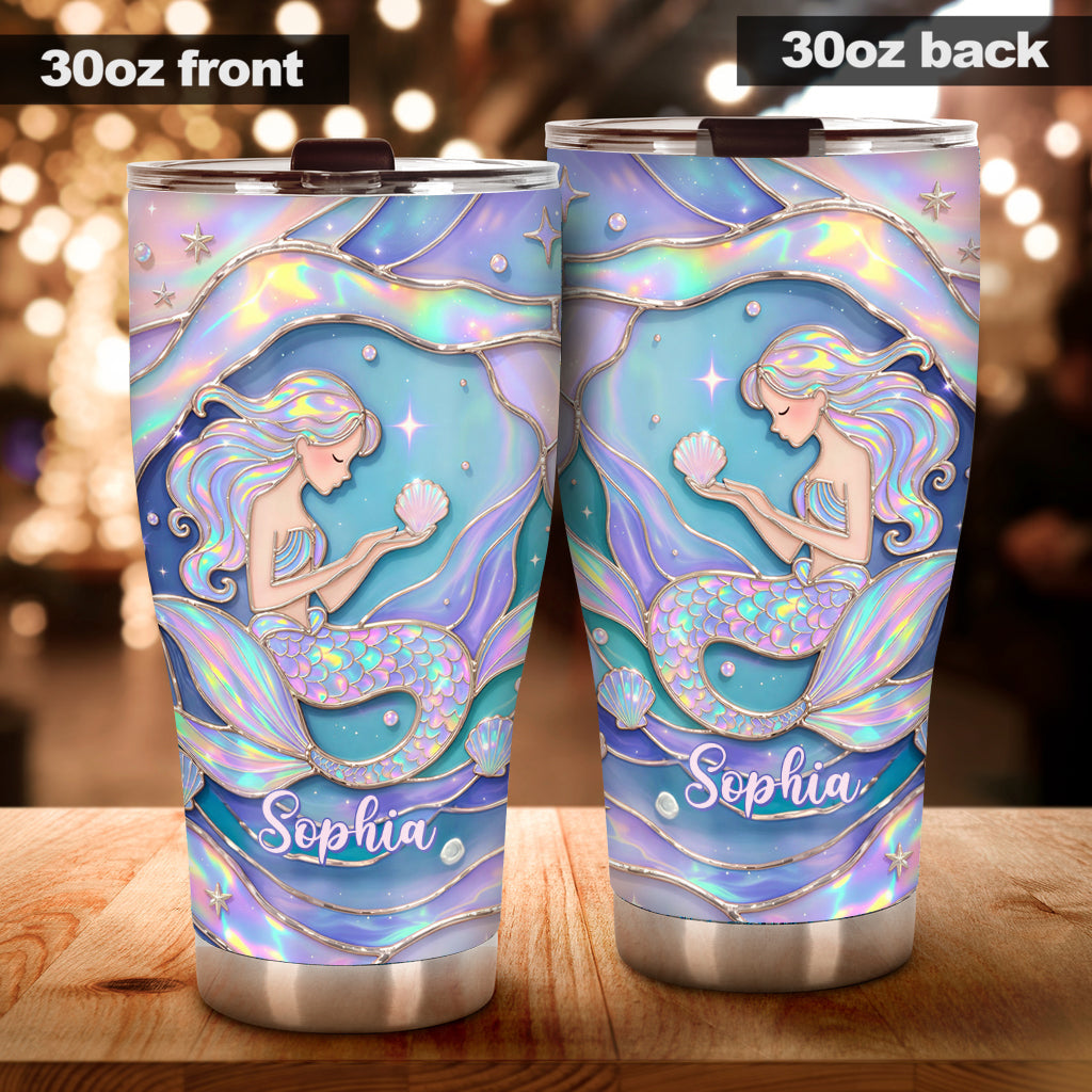 Beautiful Mermaid - Personalized Mermaid Tumbler