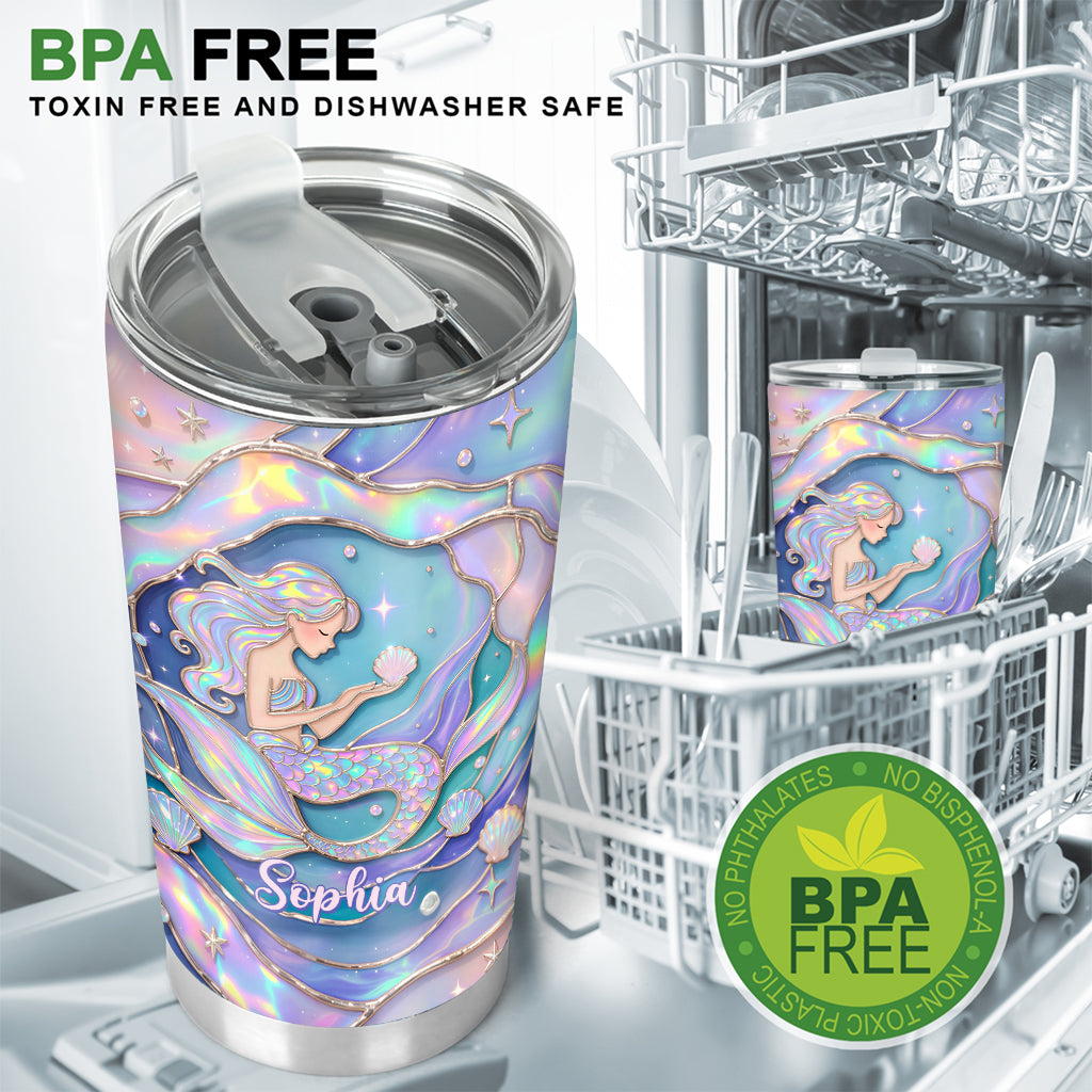 Beautiful Mermaid - Personalized Mermaid Tumbler