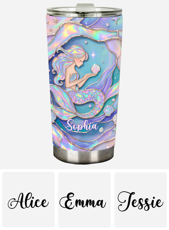 Beautiful Mermaid - Personalized Mermaid Tumbler