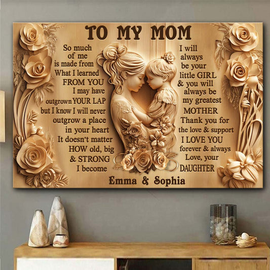 À ma maman - Toile et affiche personnalisées pour maman