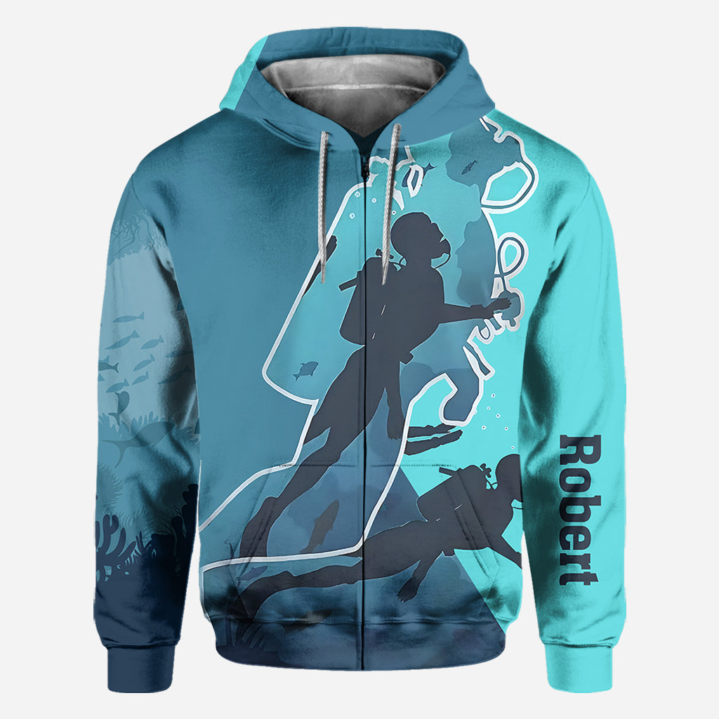 Love Scuba Diving - Personalized Scuba Diving All Over Shirt