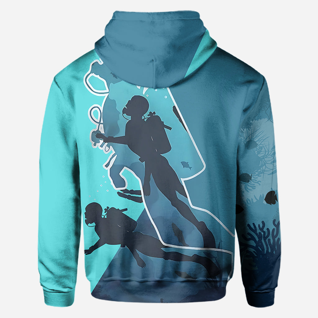 Love Scuba Diving - Personalized Scuba Diving All Over Shirt