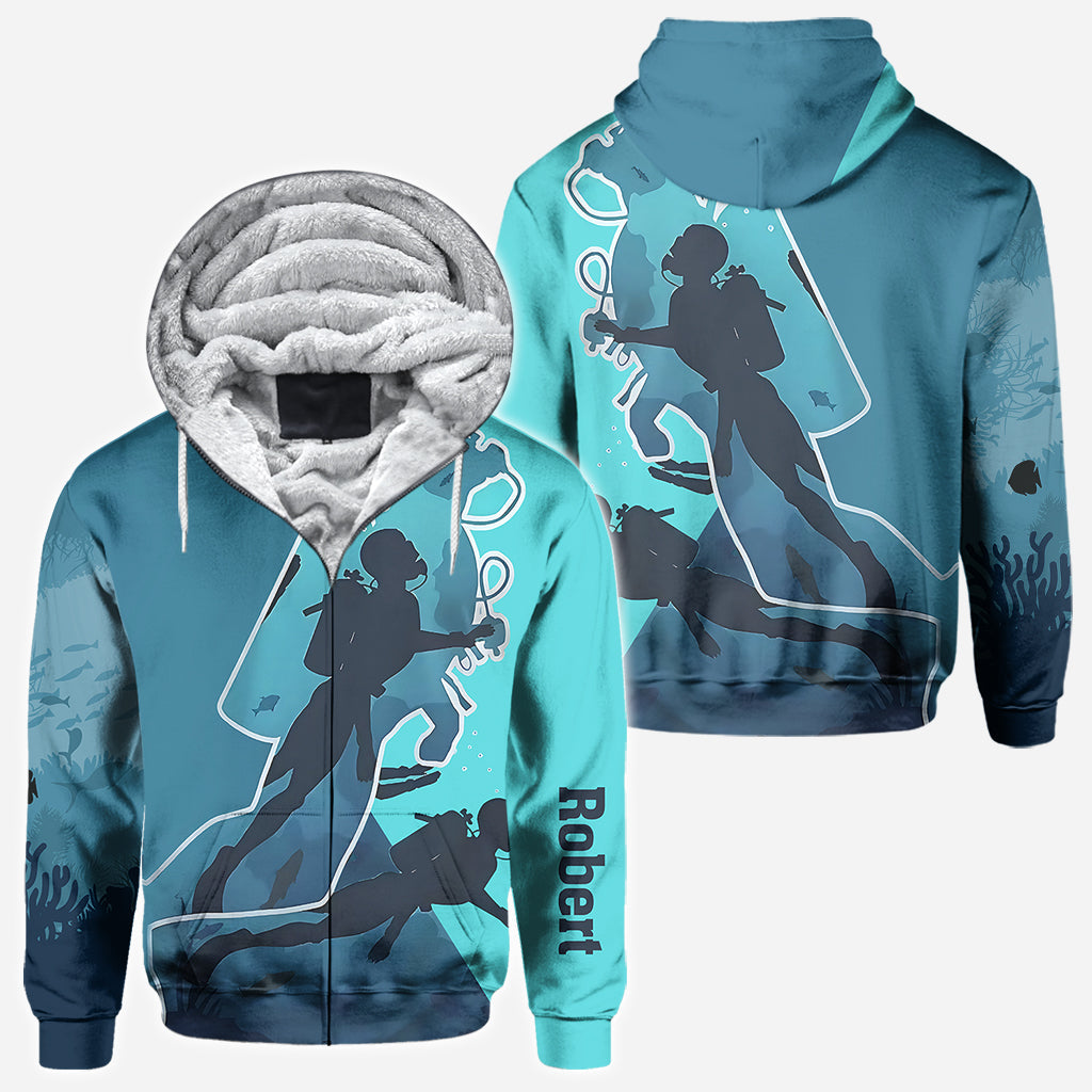 Love Scuba Diving - Personalized Scuba Diving All Over Shirt