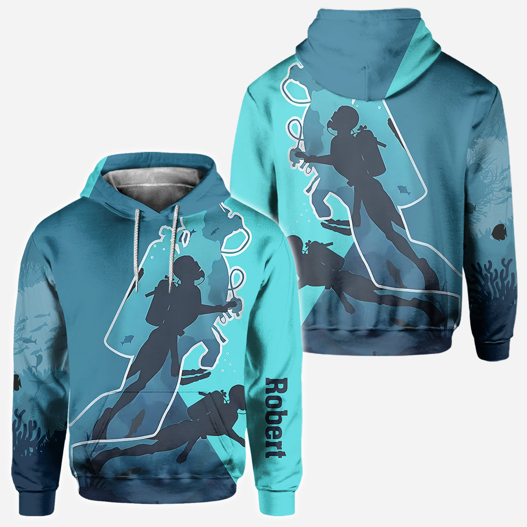 Love Scuba Diving - Personalized Scuba Diving All Over Shirt