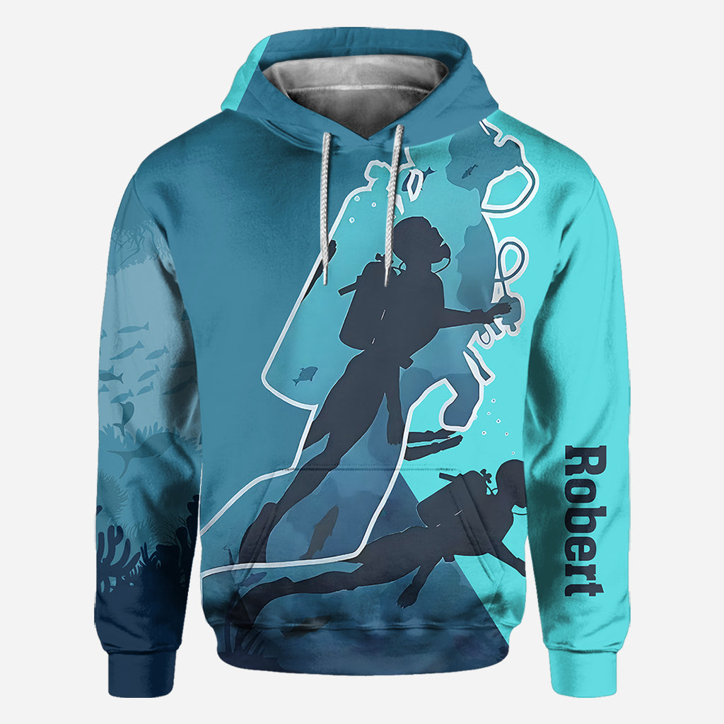 Love Scuba Diving - Personalized Scuba Diving All Over Shirt