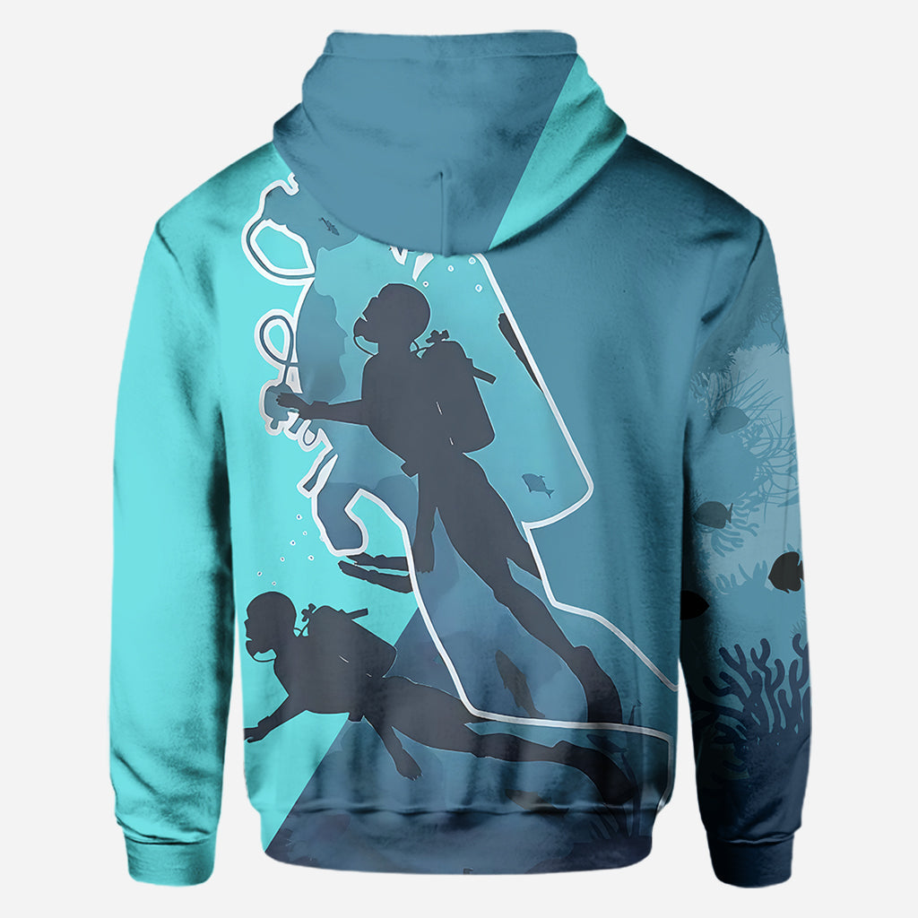 Love Scuba Diving - Personalized Scuba Diving All Over Shirt