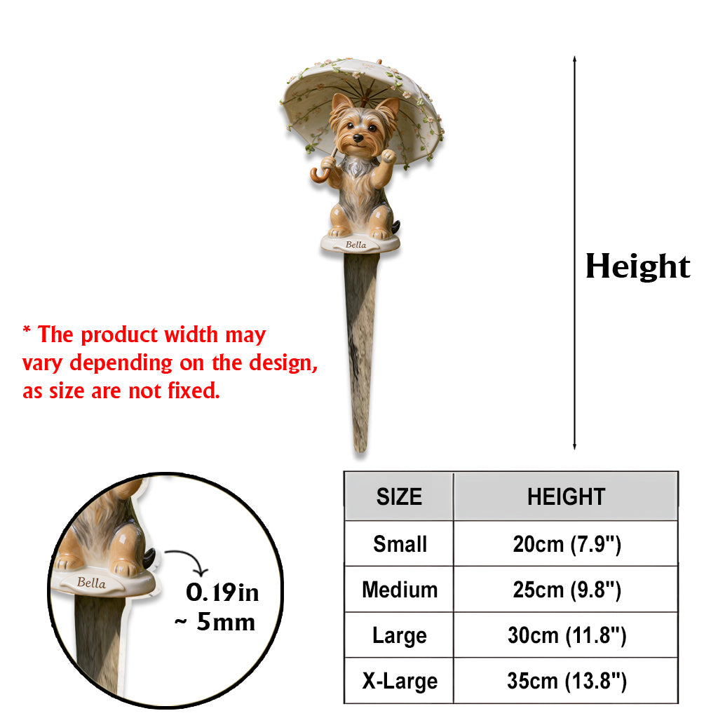 Custom Any Photo Holding Umbrella Garden Decoration - Personalized Dog Acrylic Garden Sign/ Acrylic Plaque Sign