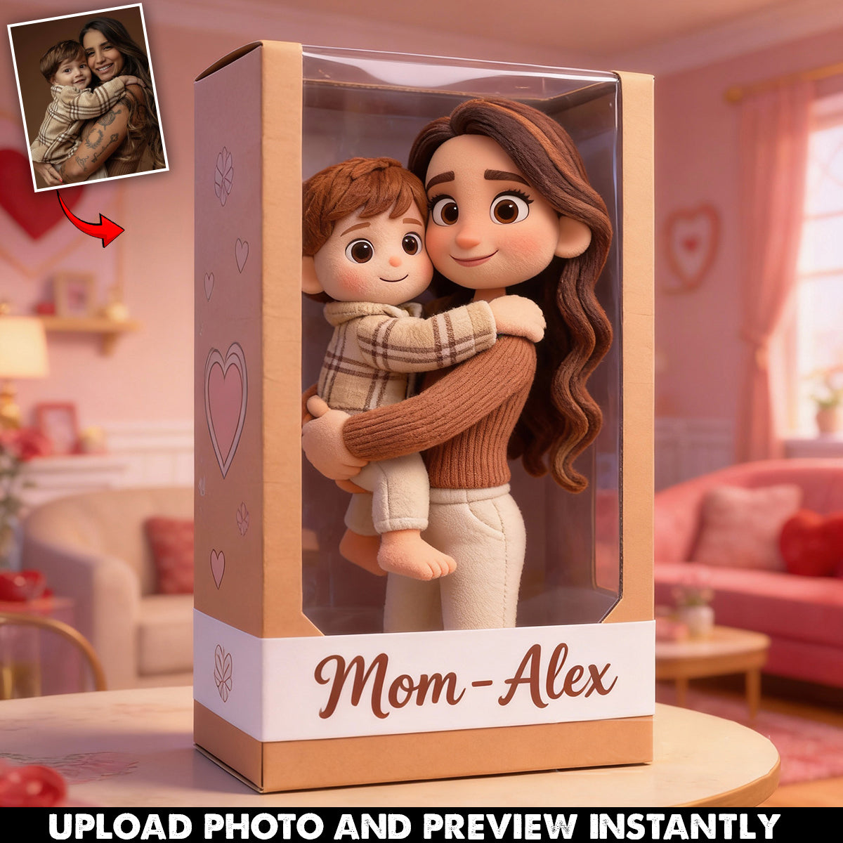 I Love You - Personalized Mother Custom Shaped Acrylic Plaque