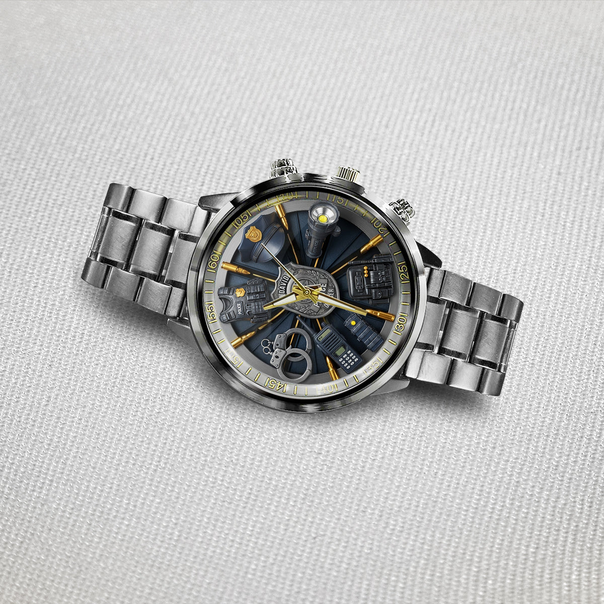 Servir et protéger - Montre de poche personnalisée pour policier