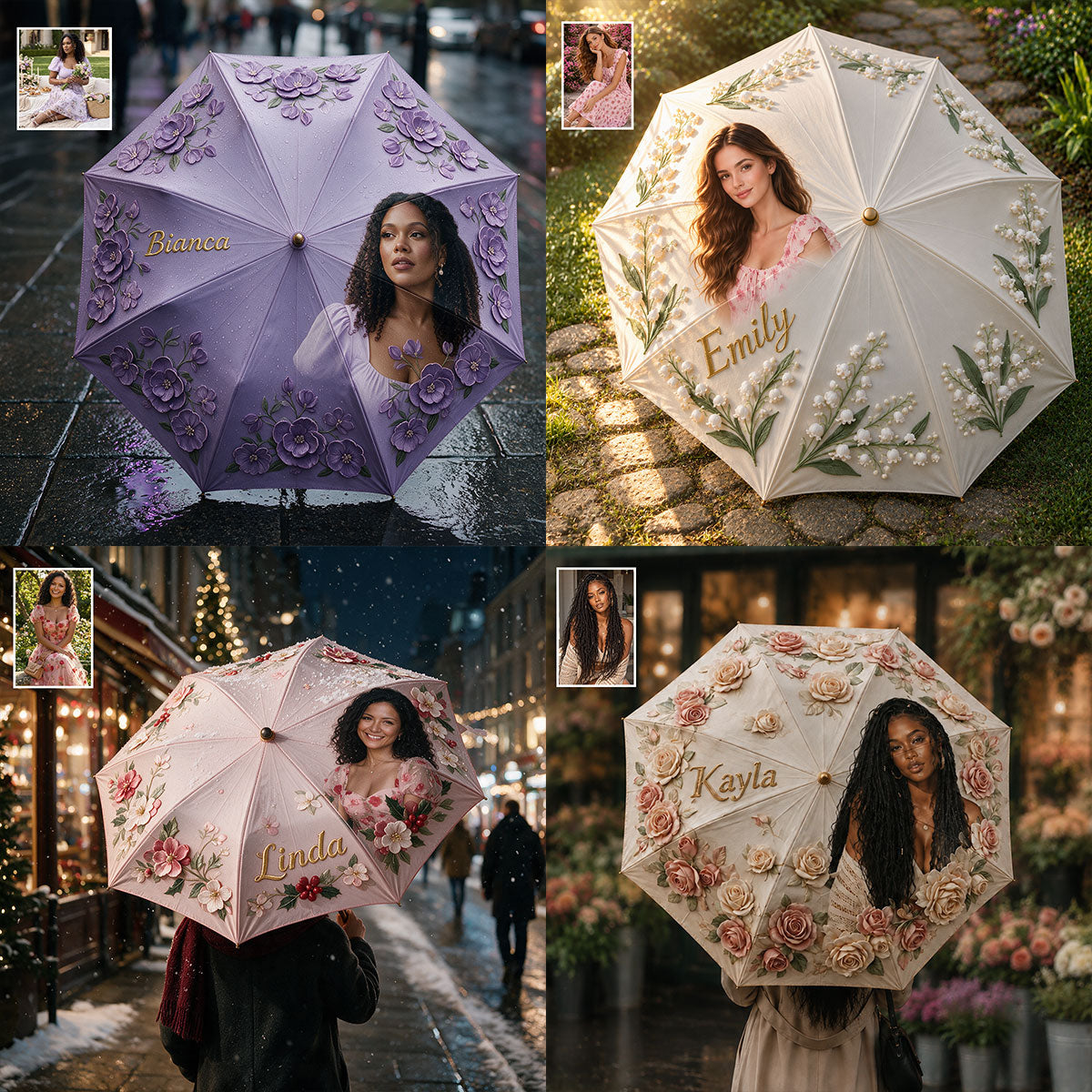 Personnalisé à partir de n'importe quelle photo - Parapluie d'amour de soi personnalisé