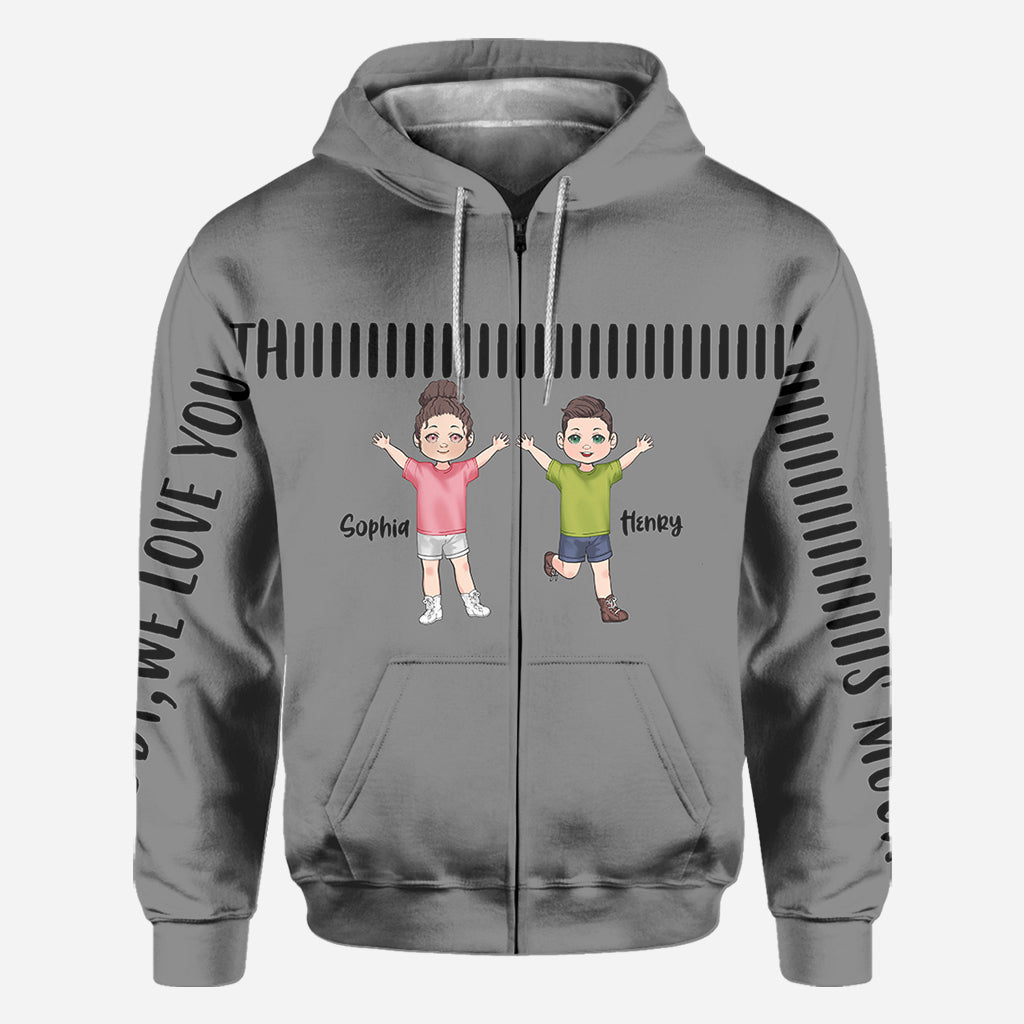 Papa, on t'aime tellement - T-shirt personnalisé pour papa