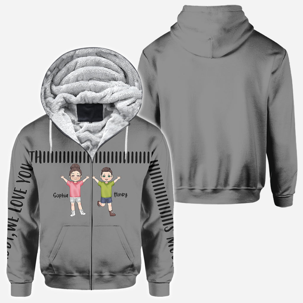 Papa, on t'aime tellement - T-shirt personnalisé pour papa