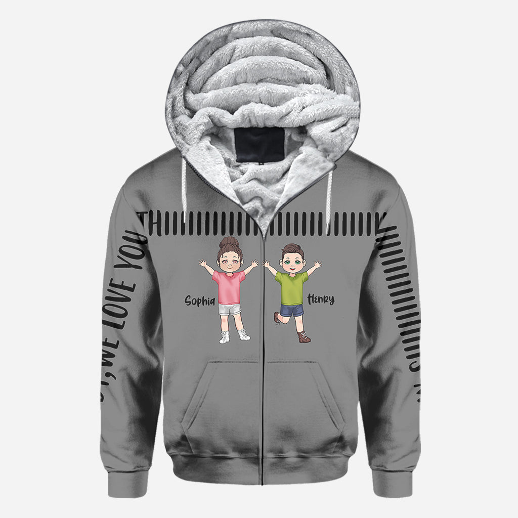 Papa, on t'aime tellement - T-shirt personnalisé pour papa