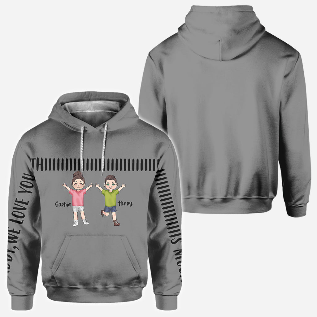 Papa, on t'aime tellement - T-shirt personnalisé pour papa