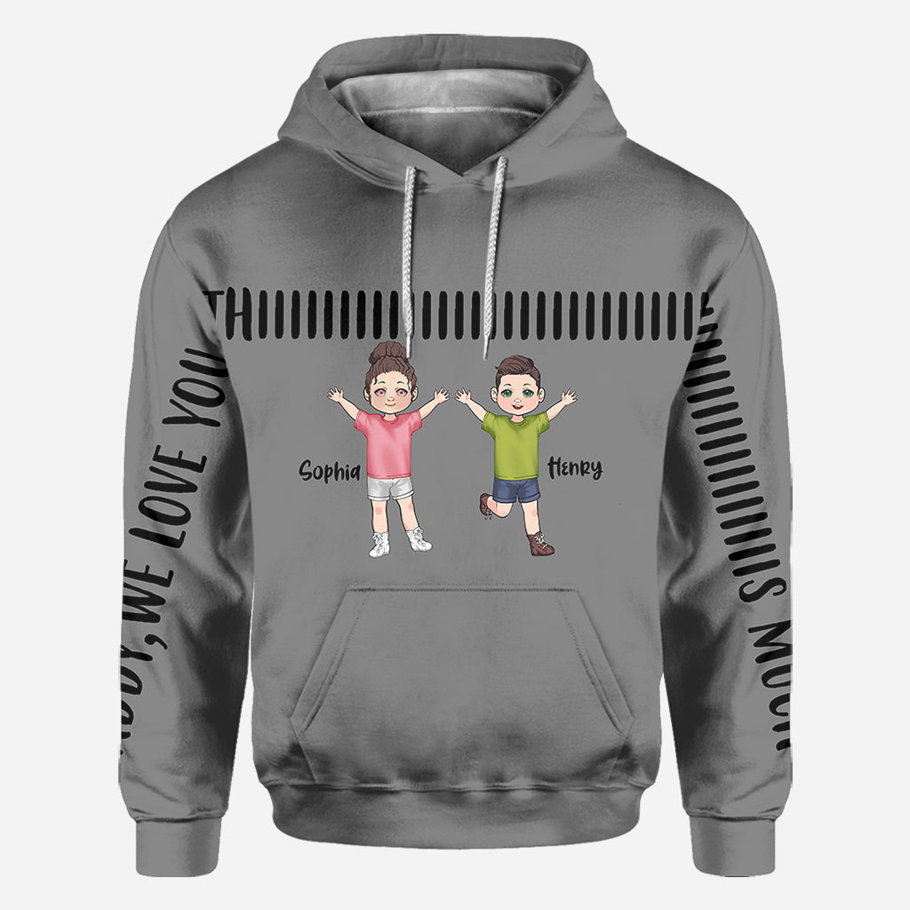 Papa, on t'aime tellement - T-shirt personnalisé pour papa