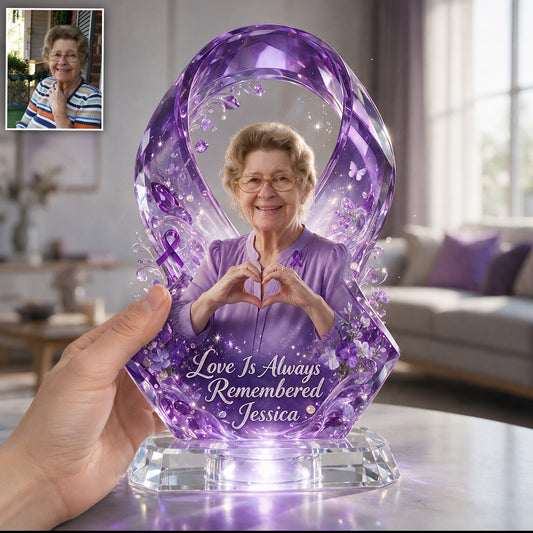 Chaque Souvenir Compte - Plaque Acrylique Personnalisée pour la Sensibilisation à l'Alzheimer