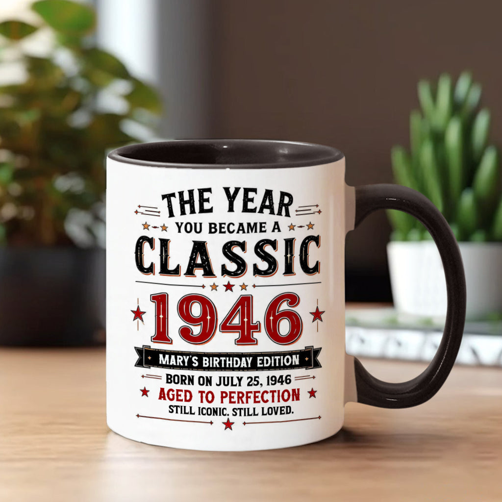 Birthday Gift - Personalized Birthday Accent Mug