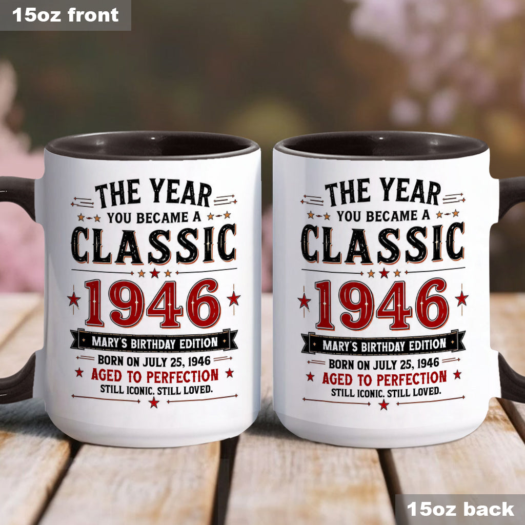 Birthday Gift - Personalized Birthday Accent Mug
