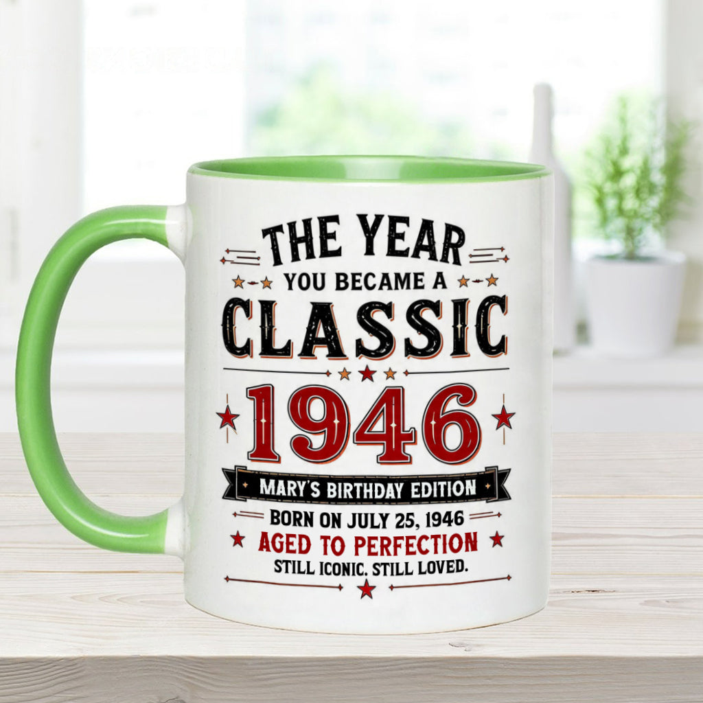 Birthday Gift - Personalized Birthday Accent Mug