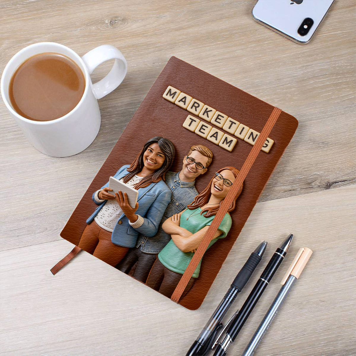 Dream Team - Personalized Colleague Leather Journal